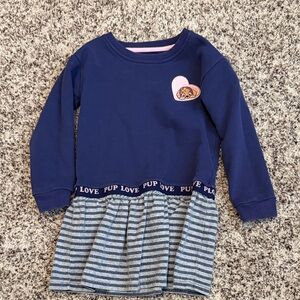 Andy & Evan Paw Patrol Navy Sweatshirt Dress